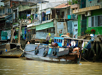 Bateau du Mékong - photo de Julien Lebreton