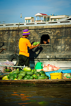 Marché flottant, Vietnam